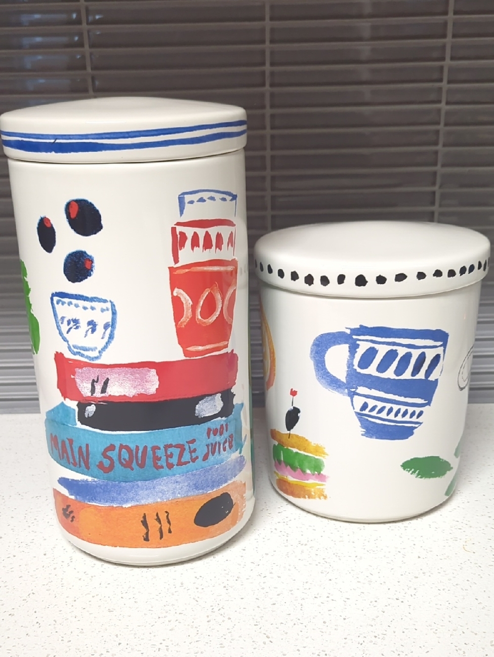 Kate Spade X Lenox "All In Good Taste" Discontinued & Limited Canister Set